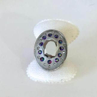 Bague strass Swarovski pâte céralun