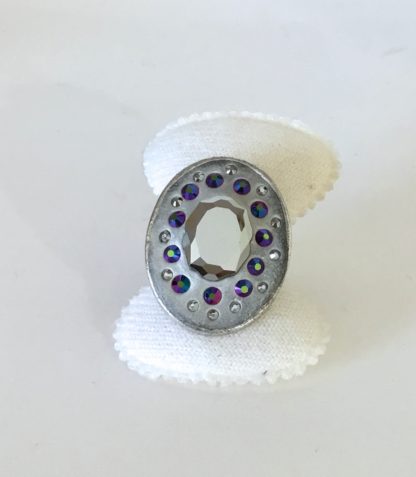 Bague strass Swarovski pâte céralun