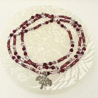 Bracelet perle Miyuki rose argent