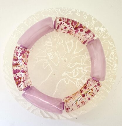 Bracelet lilas magenta