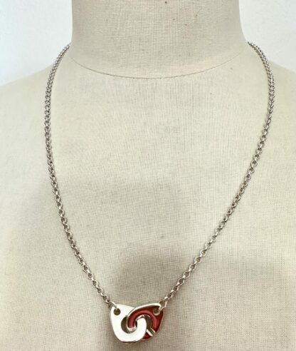 Collier argent menottes