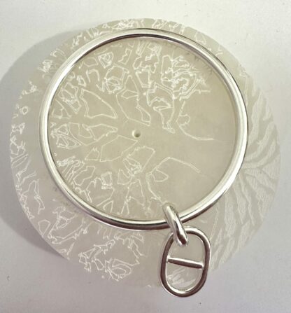 Jonc argent maille marine