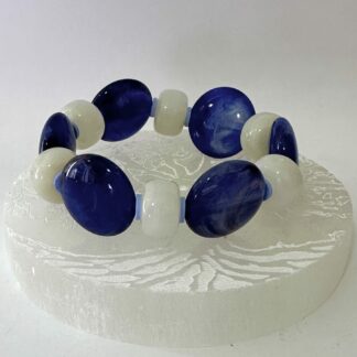 Bracelet bleu blanc palet
