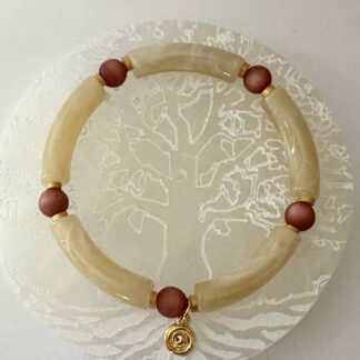 Bracelet beige cuivré