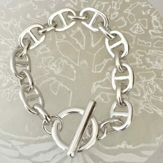 Bracelet argent maille marine