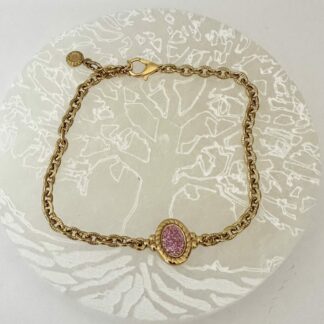 Bracelet doré rose