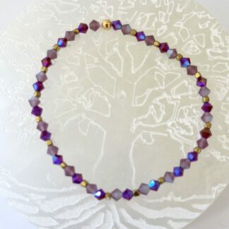 Bracelet  fushia parme