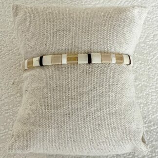Bracelet Tila beige bronze