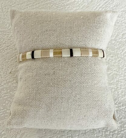 Bracelet Tila beige bronze