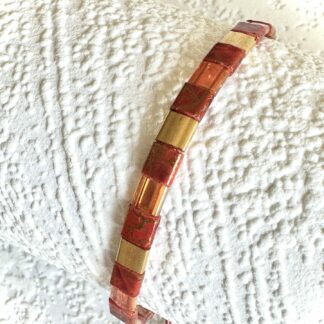 Bracelet tila terracota doré