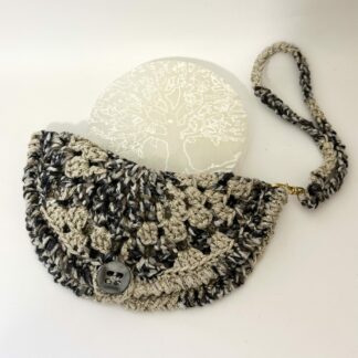 Etui à lunettes beige noir doré