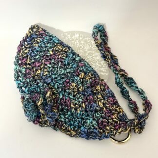 Etui lunettes coton turquoise bleu rose