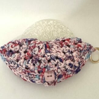 Etui lunettes coton rose bleu